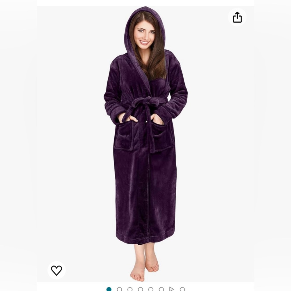 New in package purple robe size medium